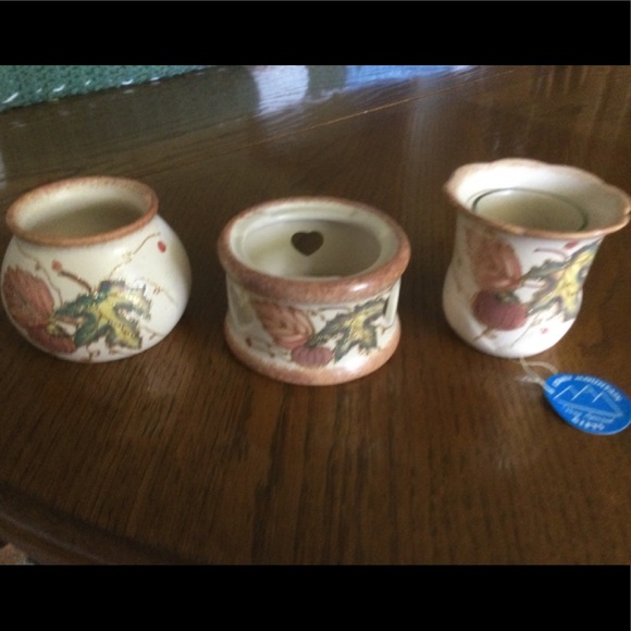 Crazy Mountain Tart Burner and Votive Set - Fall Theme - Picture 2 of 3